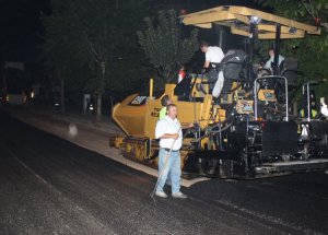 Tokat'ta Asfalt Çalışmaları Geceye Alındı