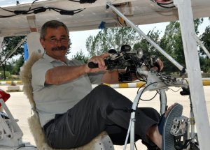Güneş Enerjili Bisikletle Bolu'ya Geldi