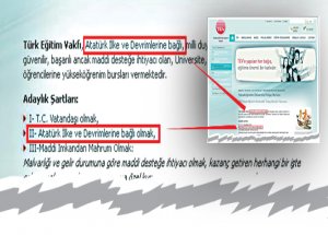 TEV’in Bursu Atatürkçü’ye