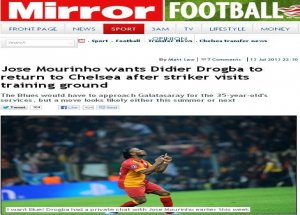 İngiliz Basınından Drogba İddiası