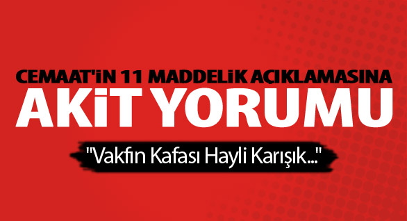 Vakfın Kafası Hayli Karışık!