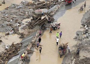 Çin'deki Sellerde 21 Kişi Hayatını Kaybetti