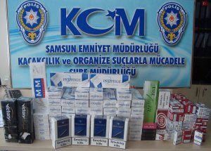 Otobüs Firması Yazıhanesinde Kaçak Sigara Ele Geçti