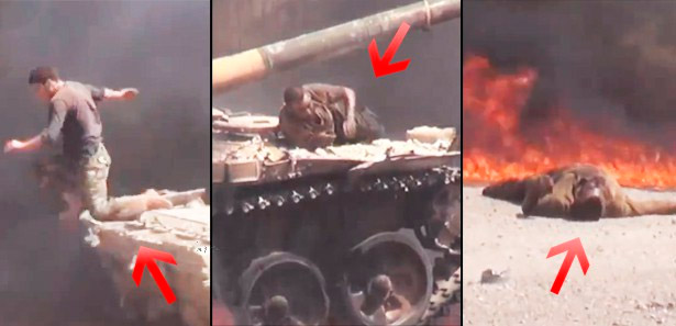 Vurulan tanktan İnanılmaz Kaçış