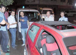 Bursa'da Araç Kurşunlandı
