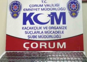 Çorum'da Kaçak Cep Telefonu Operasyonu