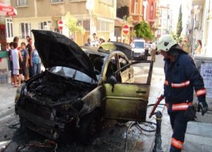LPG'li Taksi Alev Topuna Döndü