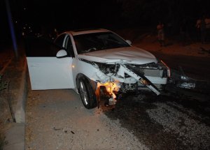 Ters Şeride Giren Sürücü Kazaya Neden Oldu