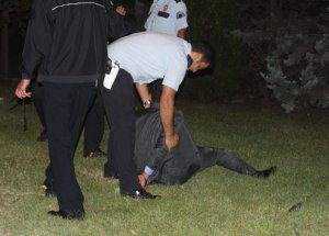 Polise Tekme Tokat Saldırdı