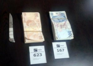 Bıçakla Banka Soymaya Çalıştı Yakalandı