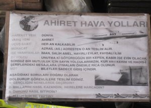 Ahiret Hava Yolları Yazısını Görenler Şaşırıyor