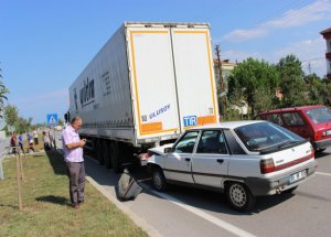 Çarşamba’da Zincirleme Kaza