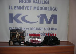 Niğde’de Kaçak Sigara Ve İçki Ele Geçirildi