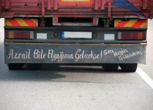 Güldüren Kamyon Ve Otomobil Arkası Yazıları
