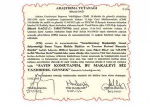 Paşalar Emretmiş Bila Yazmış