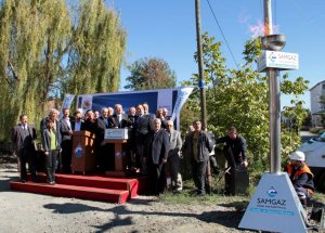 Çatalçam Bölgesine İlk Gaz Verildi