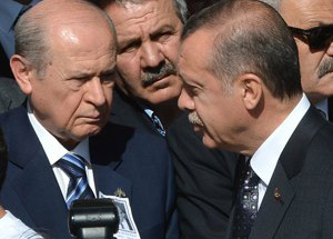 Erdoğan ve Bahçeli Tokalaşmadı