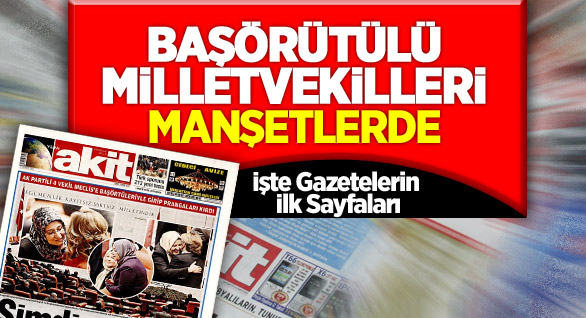 Gazete Manşetleri İçin Tıklayın