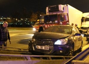 TEM'de zincirleme trafik kazası