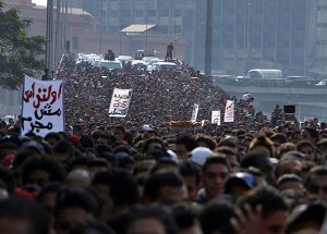 Mısır'da Taraftar Gösterisi