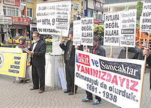 Örtü platformundan Akit’e destek