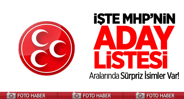 İşte MHP'nin Aday Listesi