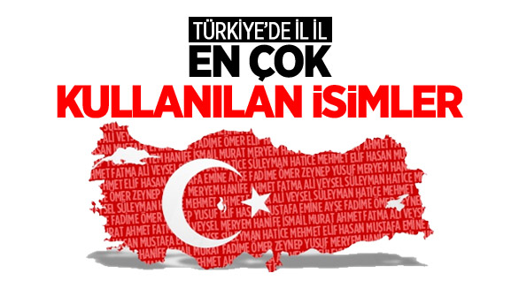 İllere Göre En Çok Kullanılan İsimler