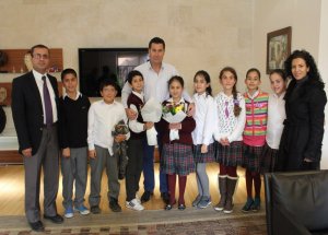 Miniklerden Başkan Kocadon’a Taşekkür Ziyareti