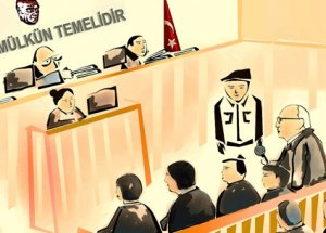 O Duruşma Anı Resmedildi