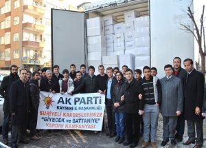 Ak Parti Kayseri Teşkilatından Suriyelilere Yardım