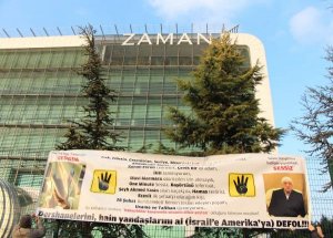 Zaman Gazetesi'ne Para Sayma Makinesi Attılar