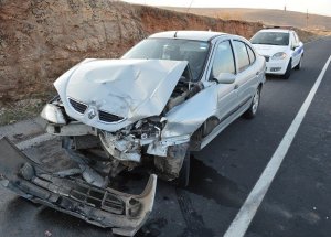 Hilvan’da Maddi Hasarlı Trafik Kazası