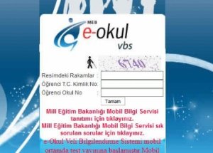 E Okul Yazılı ve Sözlü Notu Sorgulama