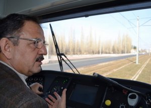 Kayseri'de Tramvay'da Test Sürüşü
