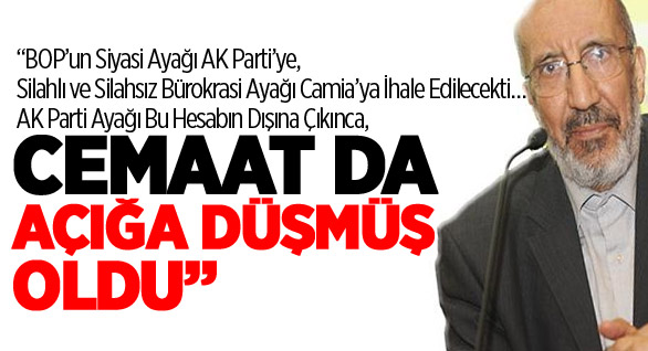 Hizmet, cemaat, ihlas ve şefkat tokadı