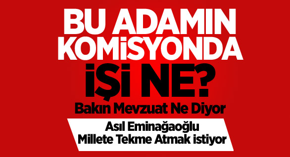 Bu Adamın Komisyonda İşi Ne?