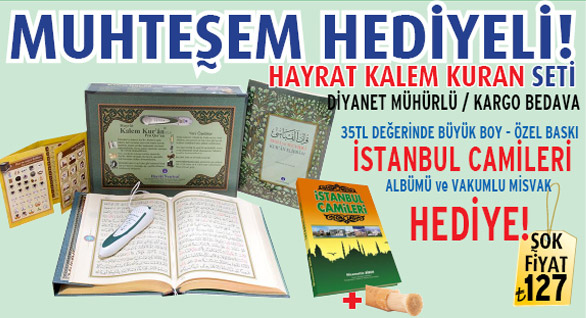 Muhteşem Hediyeli Hayrat Kalem Kur'an Seti