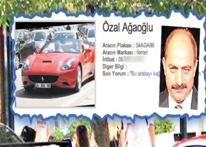 Öz’ün Aracında ‘AGA’nın Plakası!