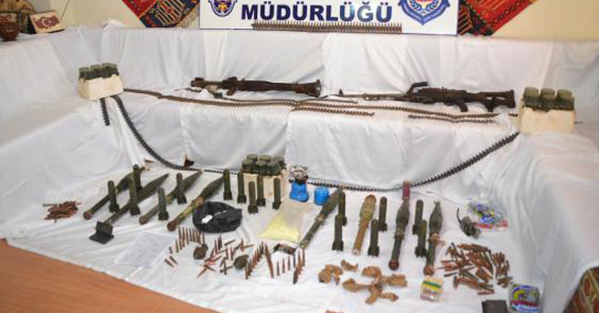 PKK'ya ait silah ve mühimmat bulundu