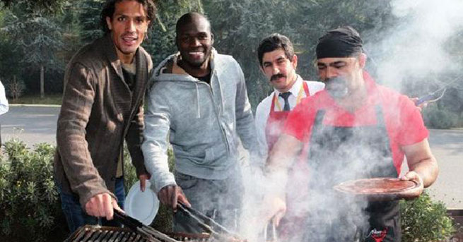 F.Bahçeli futbolcular barbeküde buluştu