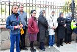 Velilerden öğretmen protestosu