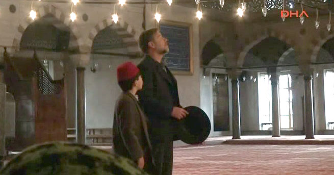 Dünyaca ünlü aktör Sultanahmet Cami'nde