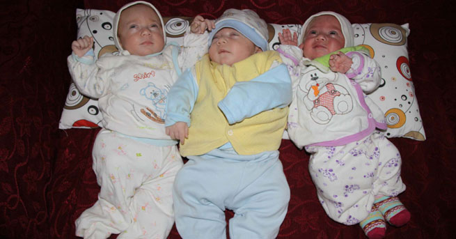 Kız bebek beklerken üçüz erkekleri oldu