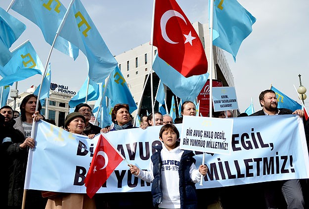Ankara'da Kırım protestosu