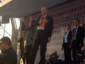 Malatya mitingi öncesi ilginç olay