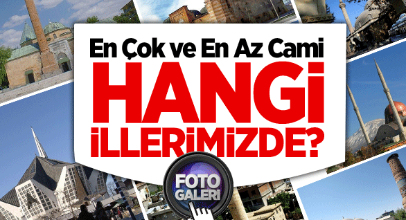 En Çok Ve En Az Cami Hangi İllerimizde?