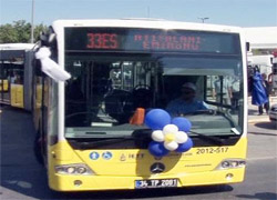 İstanbul'a 100 yeni otobüs
