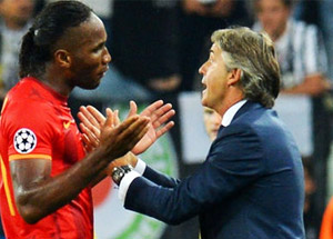 Mancini'den Drogba'ya Şok Ceza!
