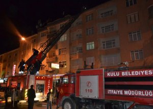 Kulu’da Baca Yangını Korkuttu