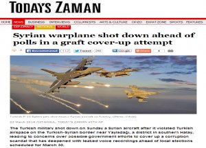 Today's Zaman'dan Skandal Suriye Manşeti